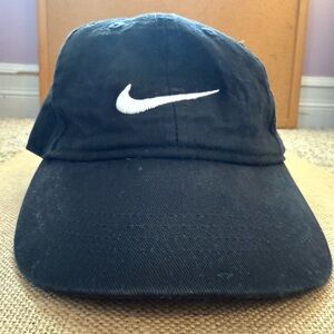 Nike Black Cap with White Logo